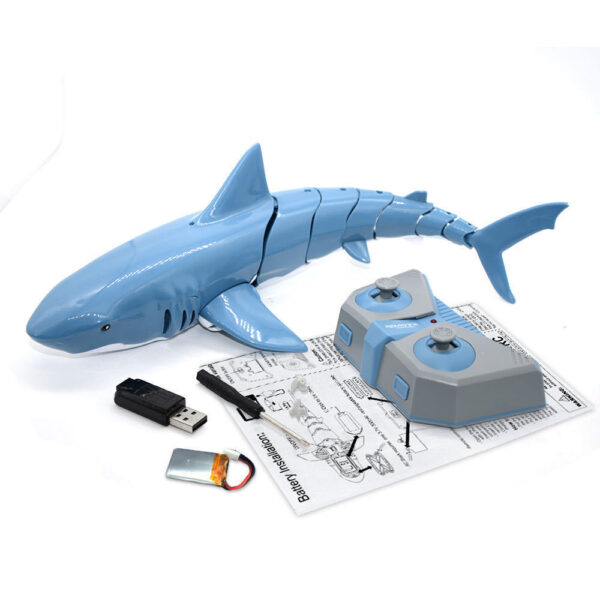 Remote Control Shark 2.4G Remote Control Fish Children's Toys Summer Water Toys - Image 3