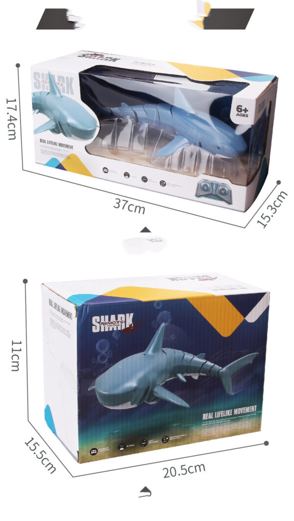 Remote Control Shark 2.4G Remote Control Fish Children's Toys Summer Water Toys - Image 4