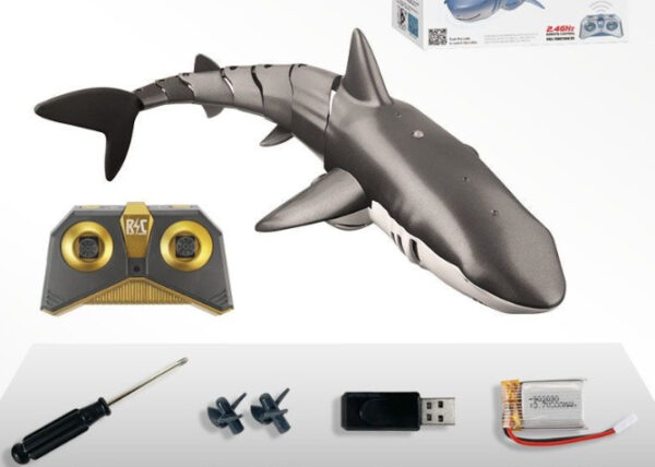 Remote Control Shark 2.4G Remote Control Fish Children's Toys Summer Water Toys - Image 2