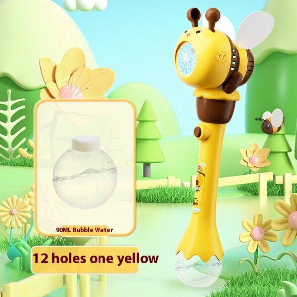 Electric Bee Bubble Machine Toys Automatic Lighting Children's Toys - Image 2