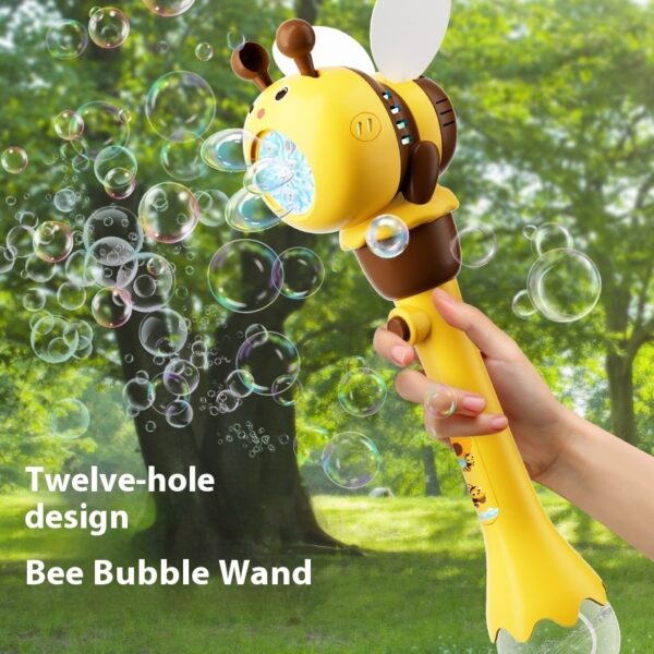 Electric Bee Bubble Machine Toys Automatic Lighting Children's Toys - Image 3