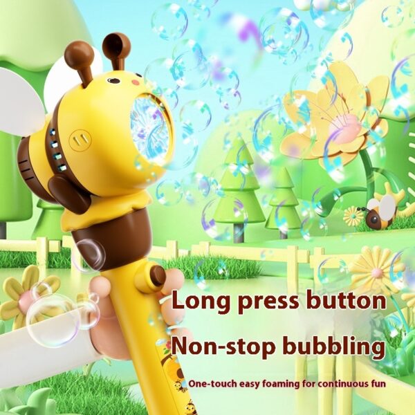 Electric Bee Bubble Machine Toys Automatic Lighting Children's Toys - Image 4